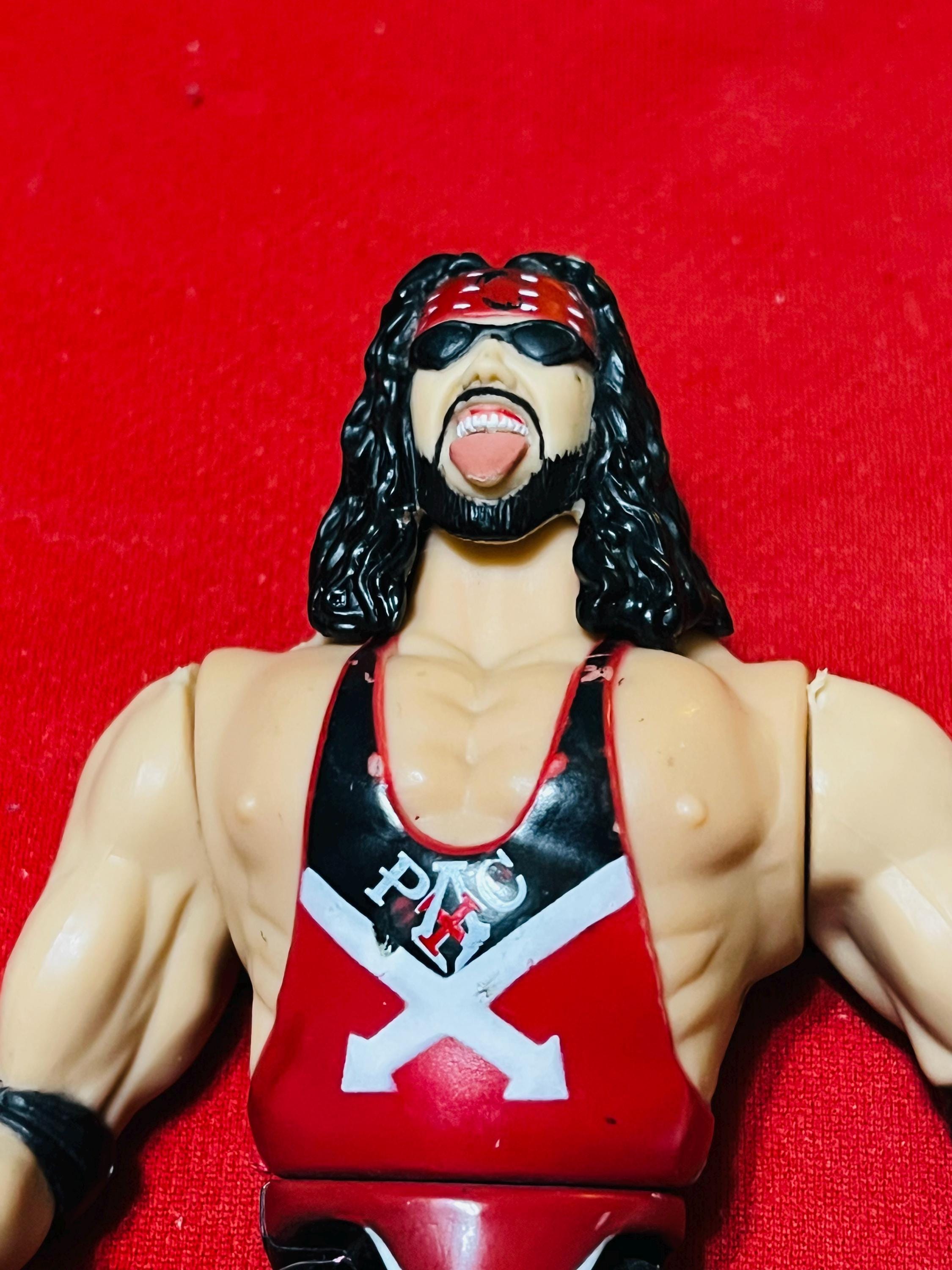 1998 X-PAC! Wrestling Action Figure Red/black/outfit Vintage Toy