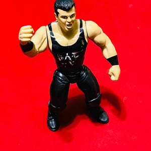 WWF 1998 McMahon 6” Toy with rubber arms Rare 1990s Wrestling Action figure + 1 Trading card! Jacks Pacific Bone Crunch! 90s Toys,Gifts.