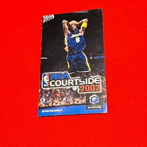 NBA Court side 2002 Book Original HTF GC GameCube Instructions Manual No game please read image 1