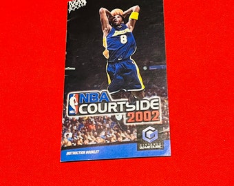 NBA Court side 2002 Book Original HTF (GC) GameCube Instructions Manual! No game please read