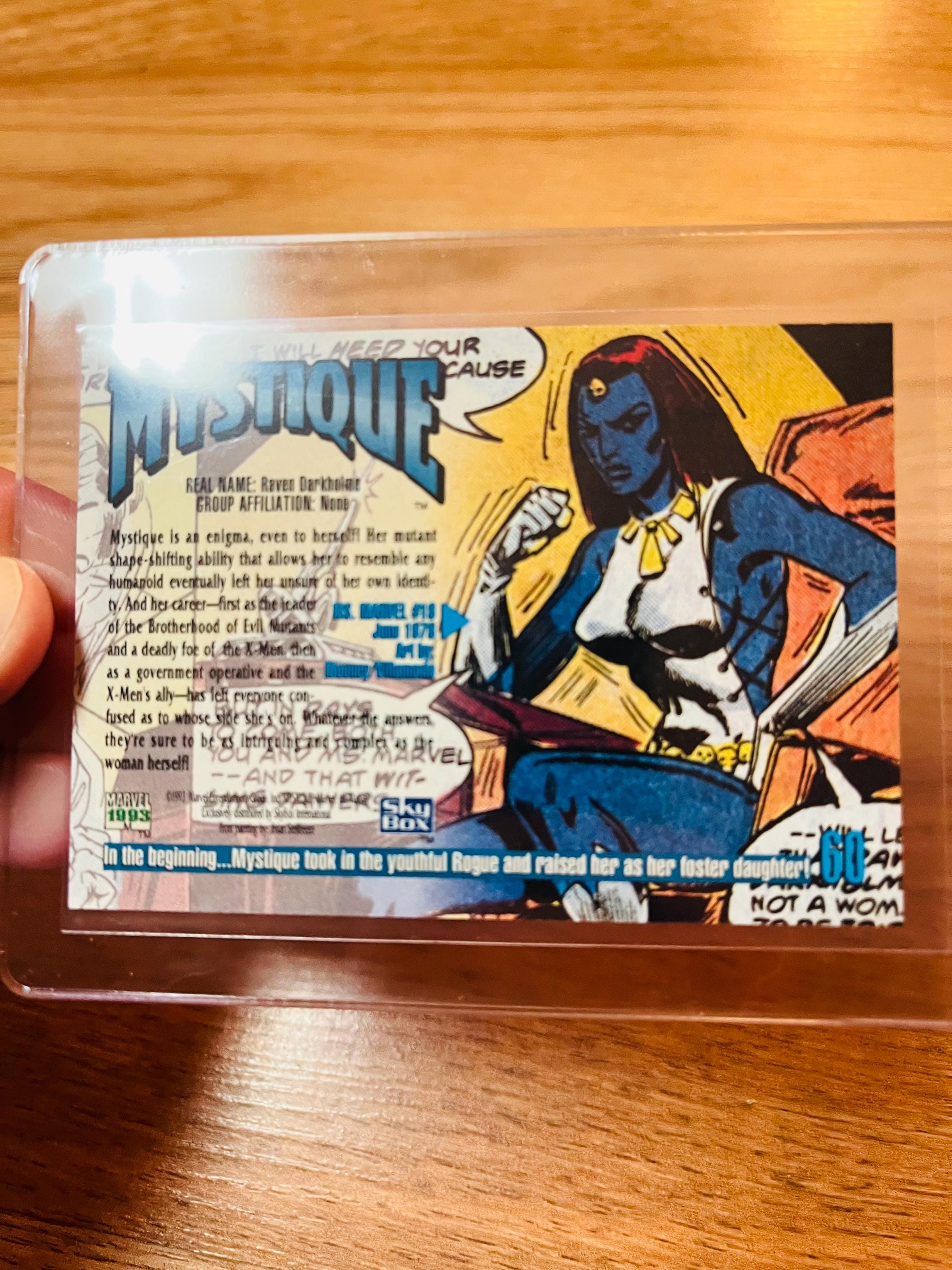 1993 Skybox Mystique Masterpiece Series! Trading Card # 60 (EXC