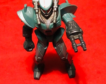 Vintage VR Troopers Tankotron! HTF 5” Rare Figure! 90s Action figure + some VR Trooper Card puzzle pieces only! Kenner! 90s Gifts,Memories.
