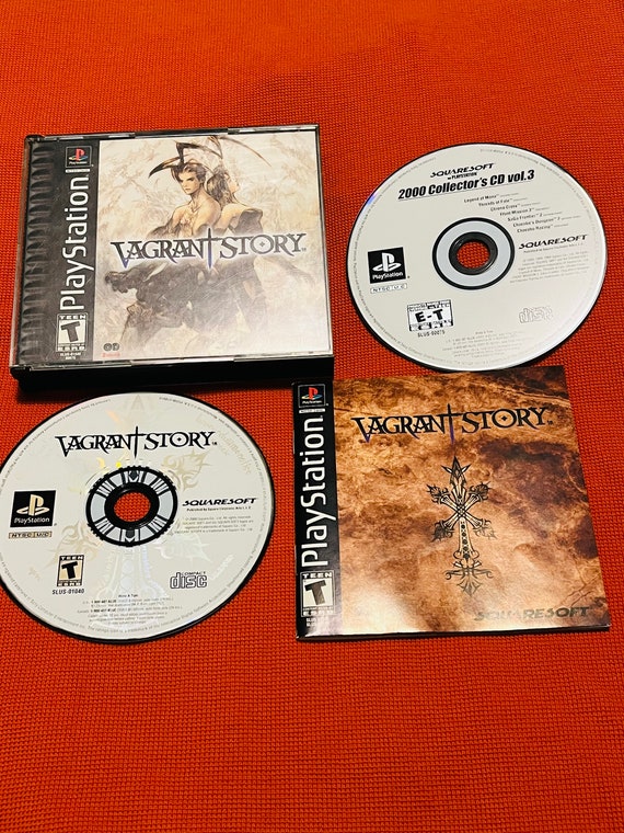 RPG Vagrant Story Rare! HTF Original Black Label Complete + Bonus
