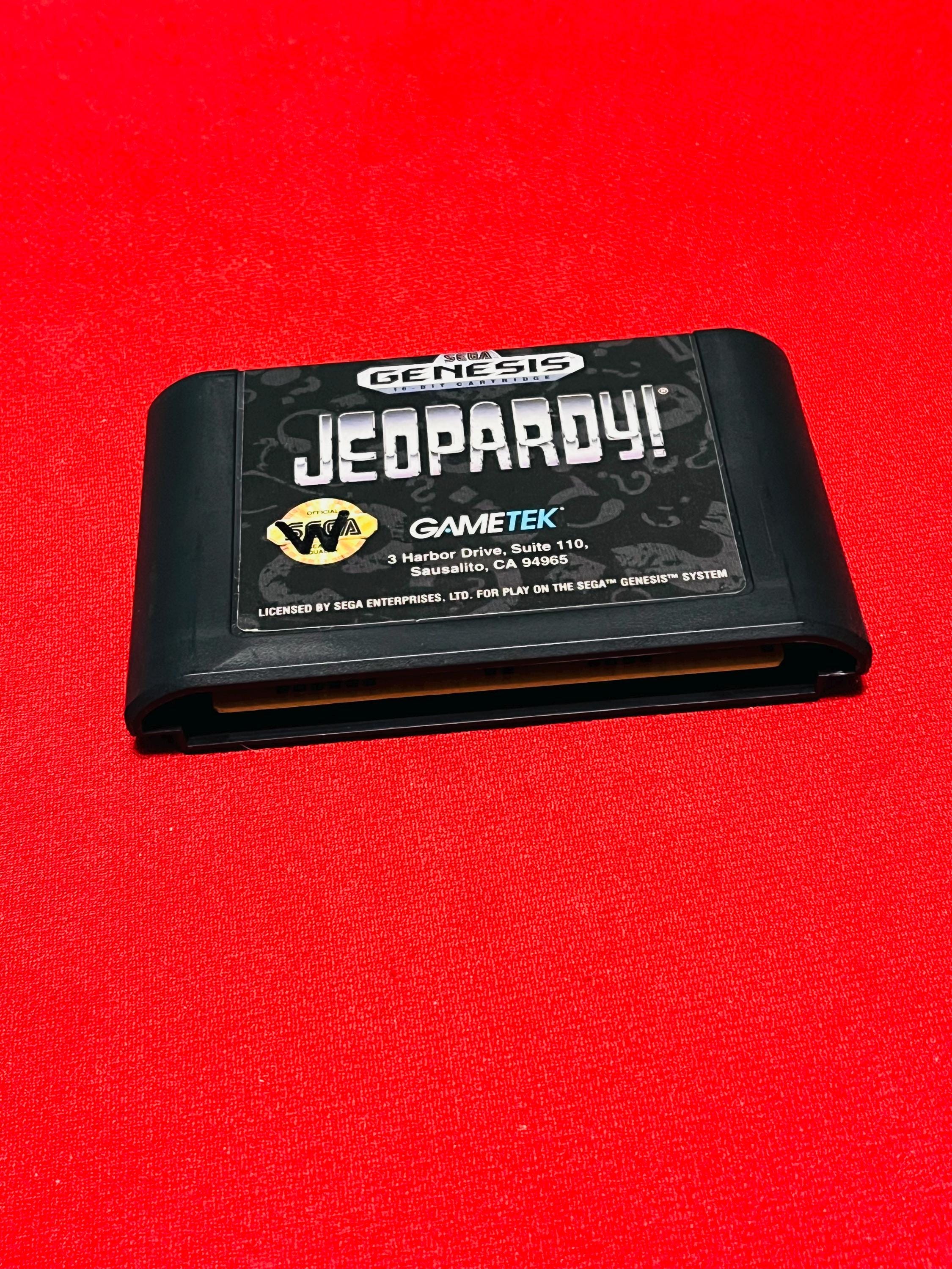 Jeu SEGA Genesis – Jeopardy Sports Edition (GameTek), Complet Avec Boîtier Et Manuels