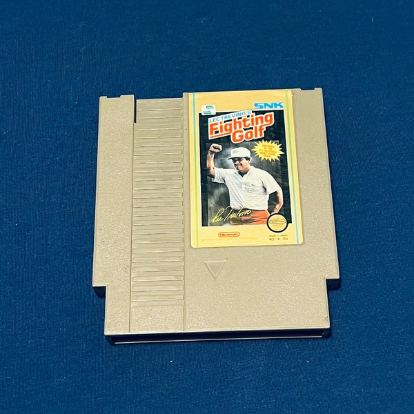 1988 Lee Trevinos Fighting Golf NES Nintendo SNK (NES) Vintage Video game Cartridge with Case! Cleaned and Tested Free Shipping please Read