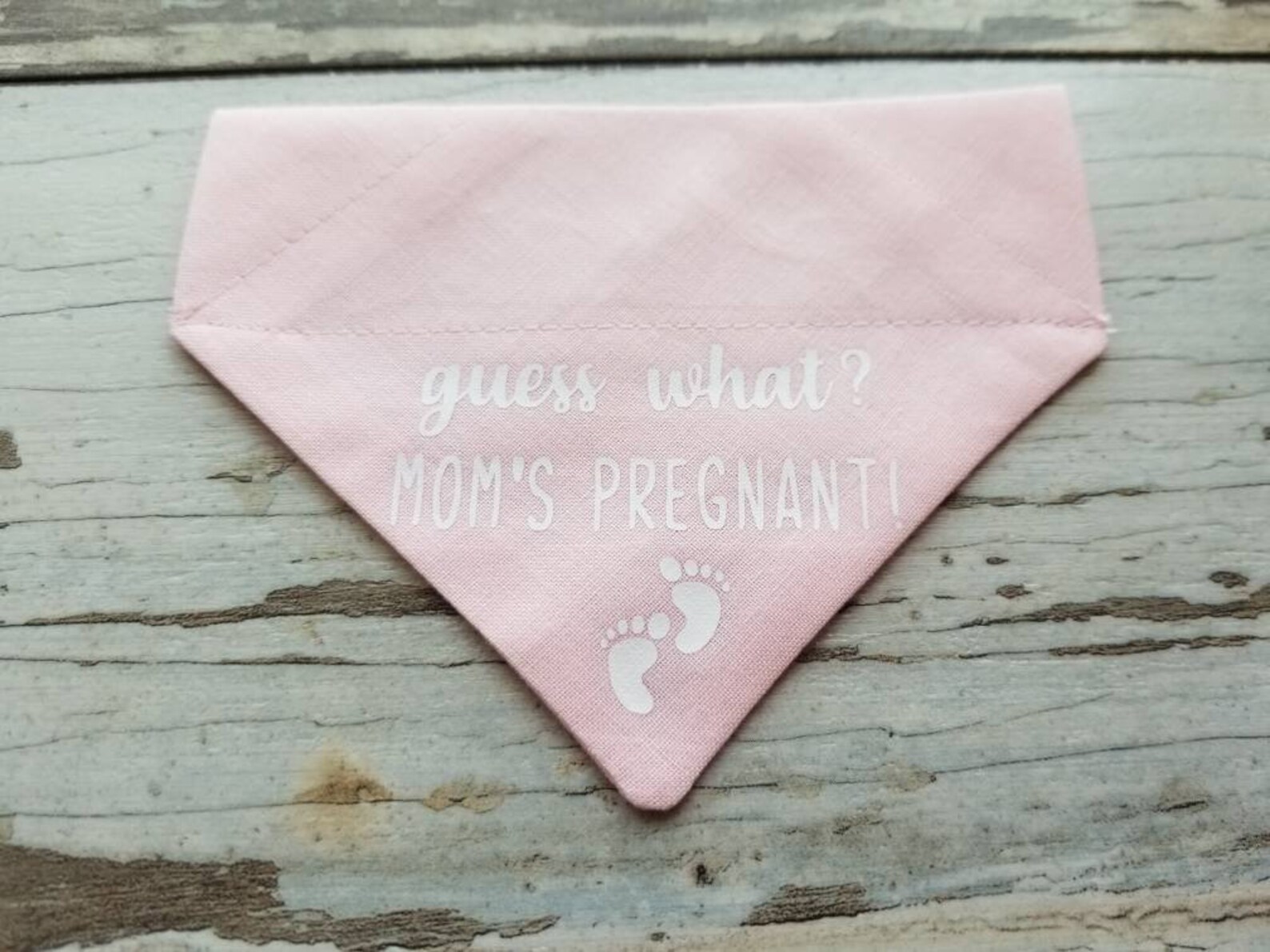 Guess What Mom's Pregnant Dog Bandana Slides on Over the Etsy