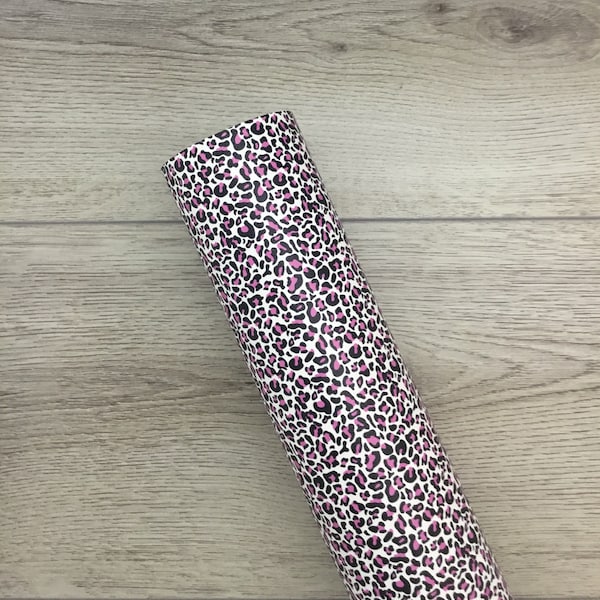 Hot Pink Leopard Custom Faux Leather