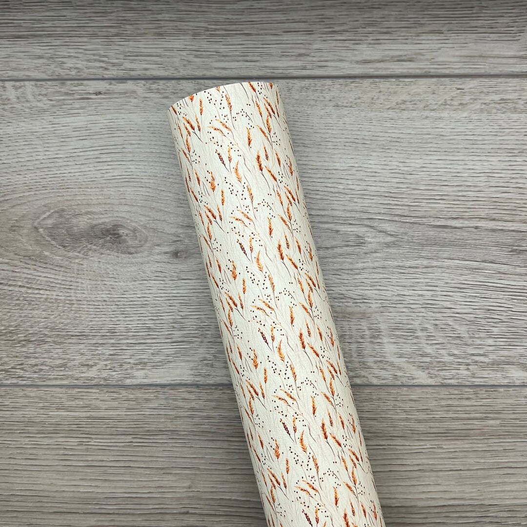 Wheat Print Faux Leather Sheet, DIY Craft Material (9x12) - Etsy