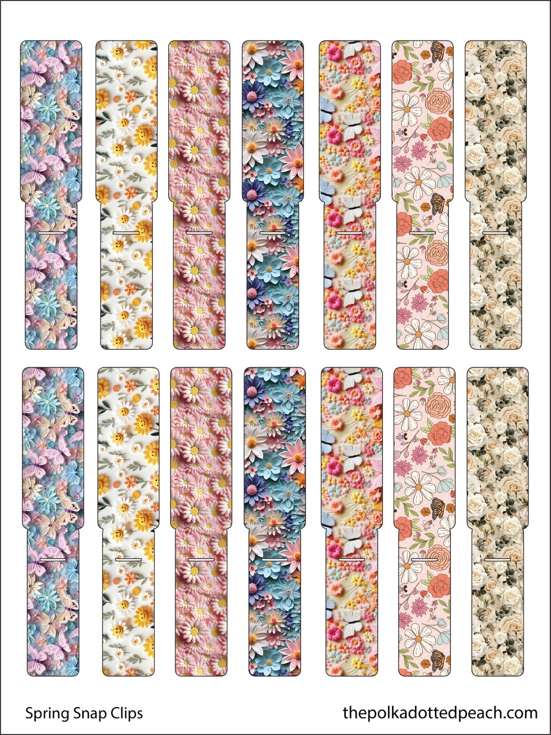 Spring Clips Custom Spring Snap Clips- Hand Cut Custom Faux Leather - Etsy