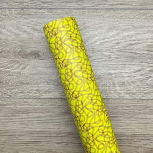 Softball Stitching Squiggles Custom Faux Leather