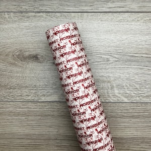 Bloody Horror Words Custom Faux Leather