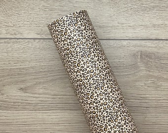 Pale Leopard Custom Faux Leather