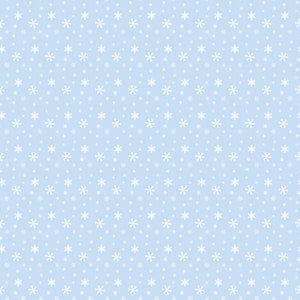 Light Blue Snowflakes Custom Faux Leather image 3