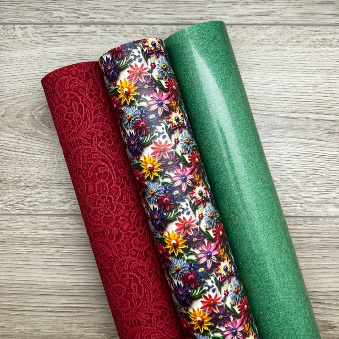 Paper Quill Flower Garden Set Custom Faux Leather Etsy