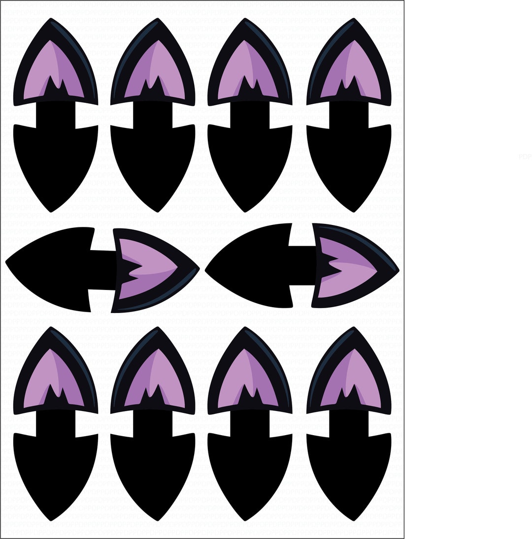 Purple Cat Ears Hand Cut Sheet Custom Faux Leather - Etsy