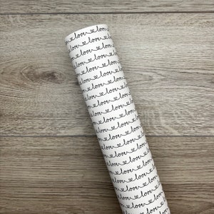 Basic Black Love Custom Faux Leather