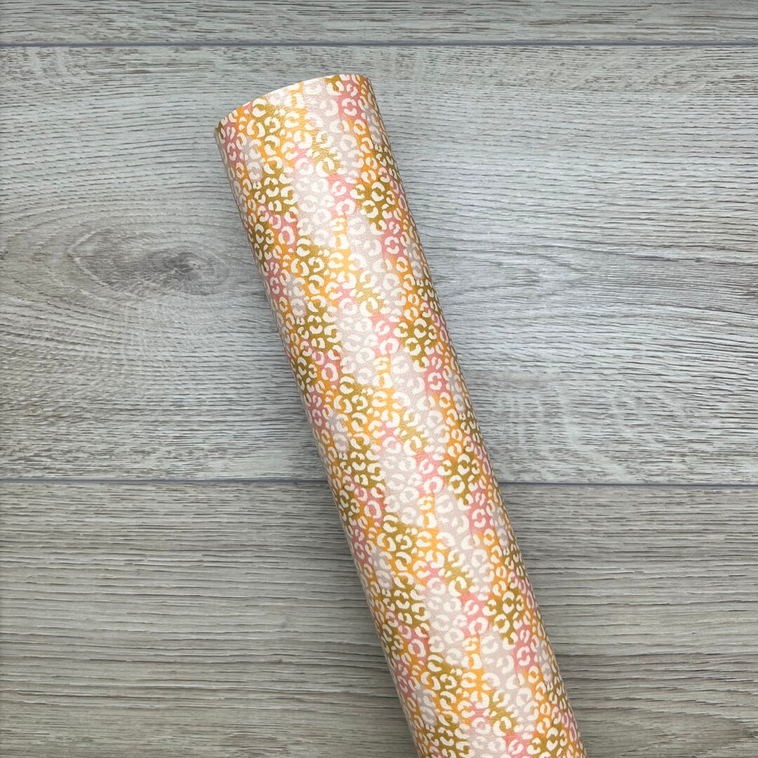 Painted Boho Cheetah Custom Faux Leather - Etsy