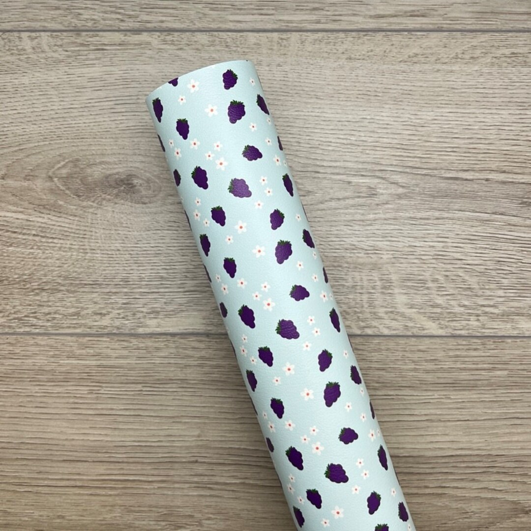 Grapes and Daisies Custom Faux Leather - Etsy
