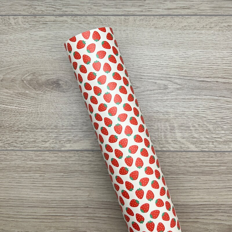 Strawberry Slice Print Pattern Men Women Leather Boots