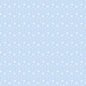 Light Blue Snowflakes Custom Faux Leather image 2