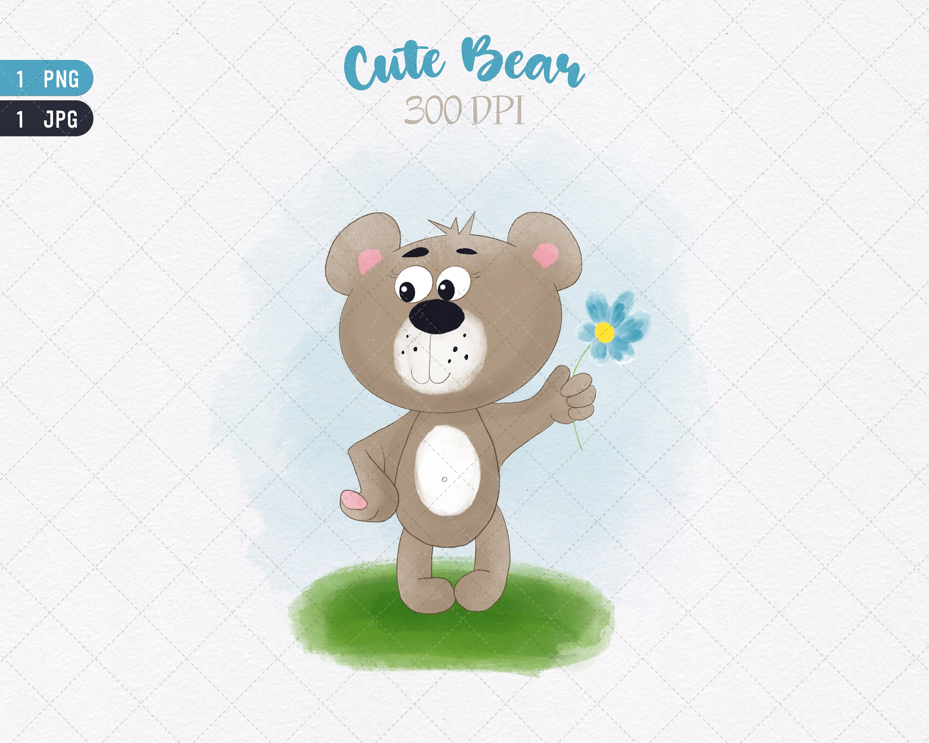 Little Bear Png, Cute Bear Clipart, Kids Sublimation, Sublimation Png ...
