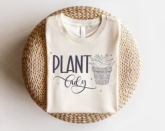 Plant lady SVG, Plant Lover Svg, TShirt SVG, Cut File, Cactus SVG, Line Art, Sublimation Design, Succulent Clipart, Sublimation png
