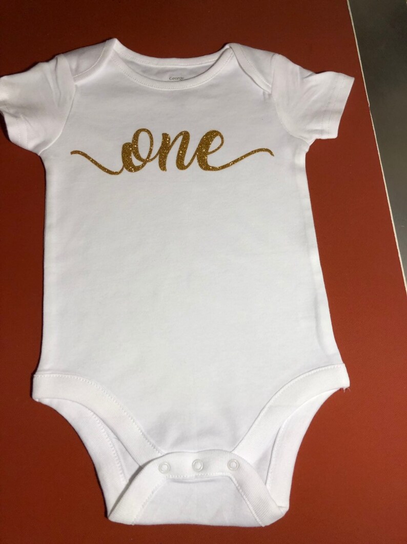 birthday bodysuit one Baby birthday onesie