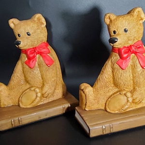 Dept 56 Vintage Teddy Bear Bookend set