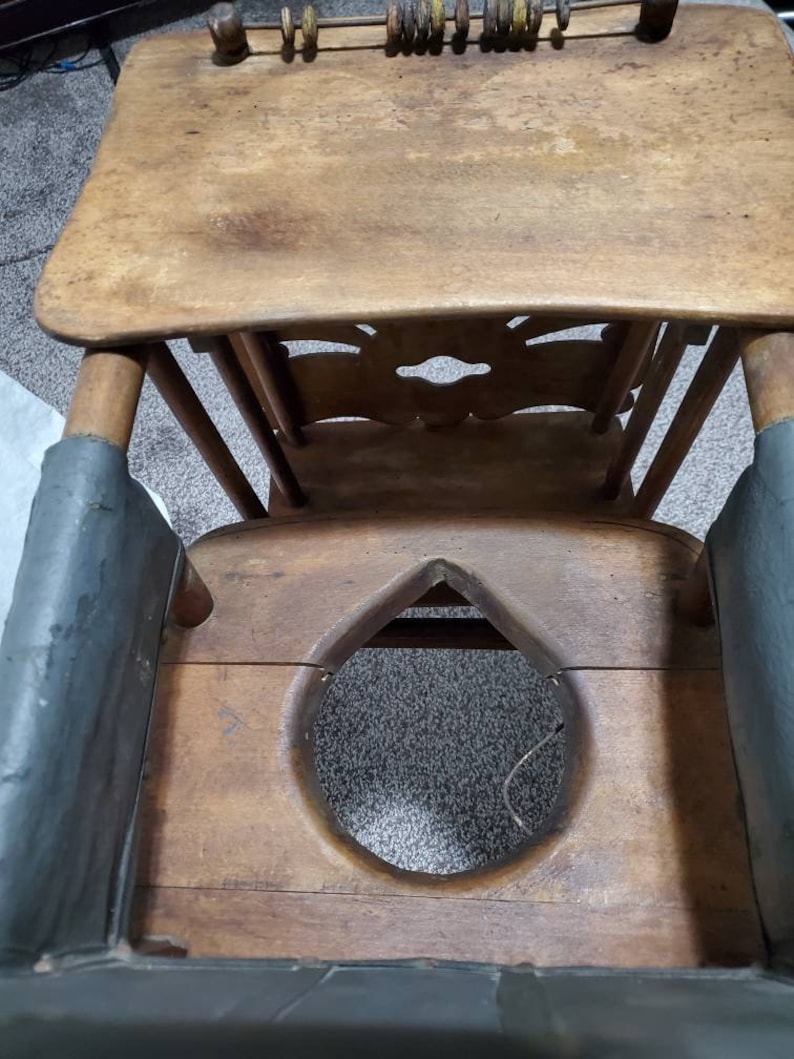Antique Pottychair, Convertible High Chair, Potty Chair and Rolling