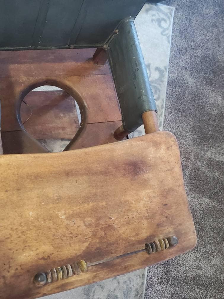 Antique Pottychair, Convertible High Chair, Potty Chair and Rolling