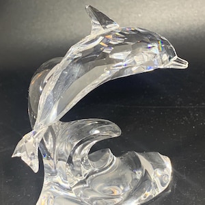 Swarovski Crystal Figurines Dolphin - Etsy