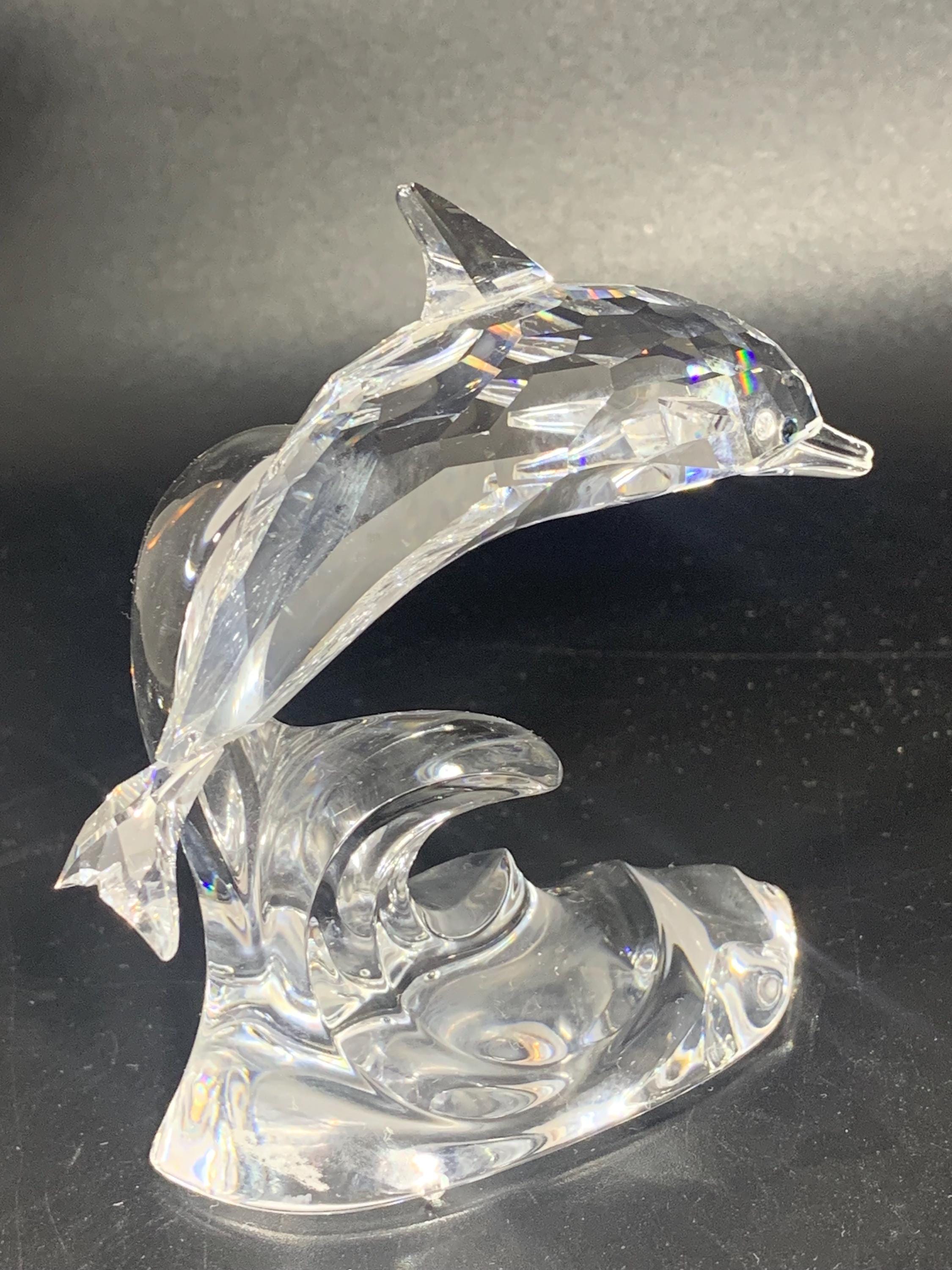 Swarovski Crystal Figurines Dolphin - Etsy