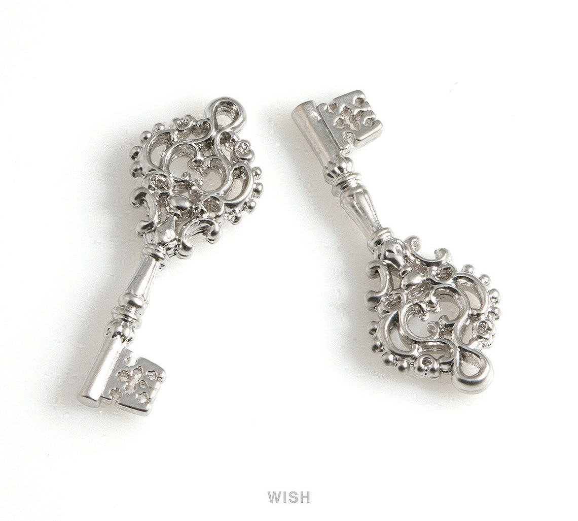 Key Pendants in Matte Gold House Key Charm / Key / House Key Etsy