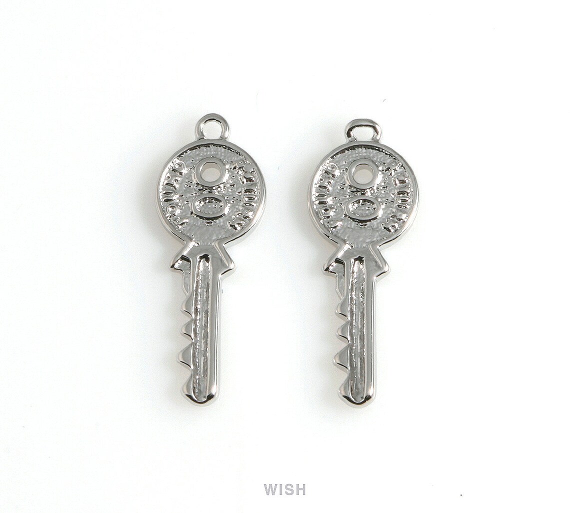 Key Pendants in Matte Gold House Key Charm / Key / House Key Etsy