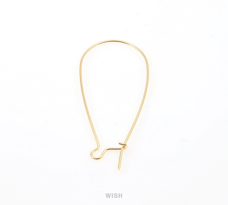 Large Kidney Hook in Gold Kidney Hook Earrings / 16k Gold / Etsy