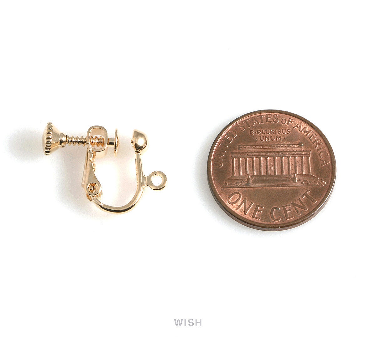 8pcs Clip on Earring Converters in Gold Non Pierced Earrings Etsy