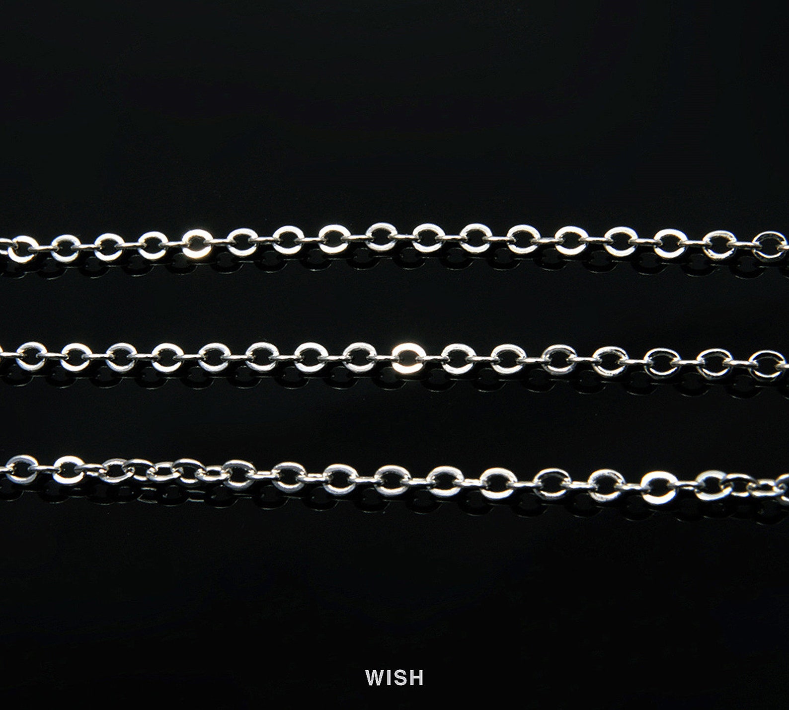 3 Meter of 245SF Flat Cable Chain in Gold Gold Plated Chain / Etsy