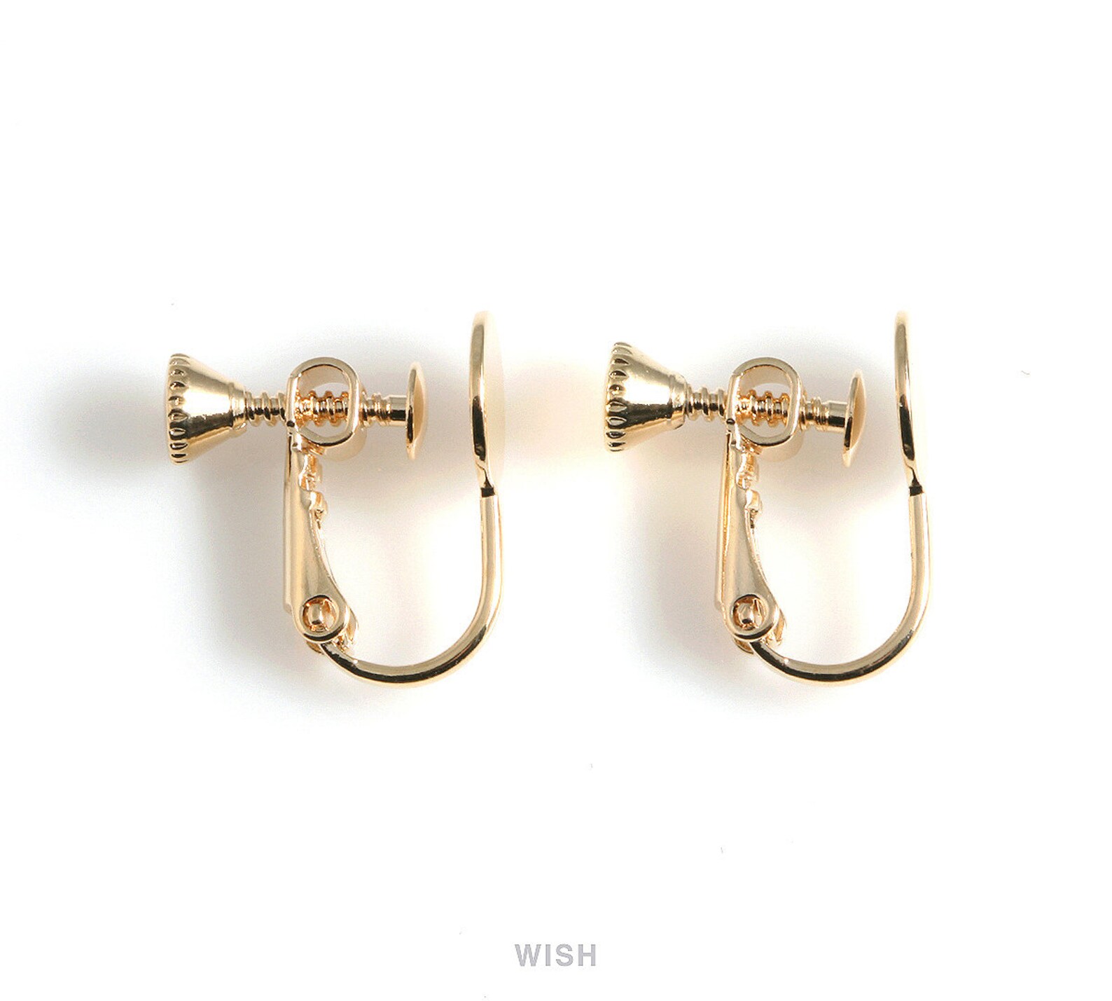 8pcs Clip on Earring Converters in Rhodium Non Pierced Etsy