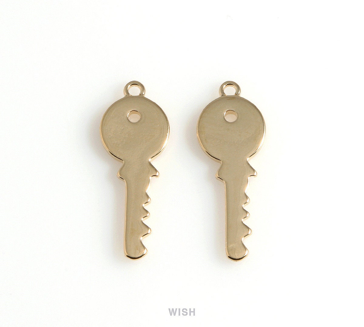 Key Pendants in Matte Gold House Key Charm / Key / House Key Etsy