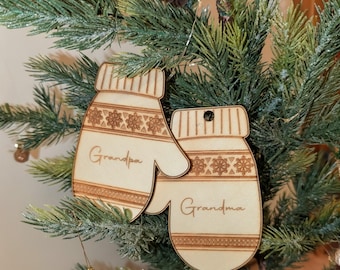 Personalized Mittens Ornament