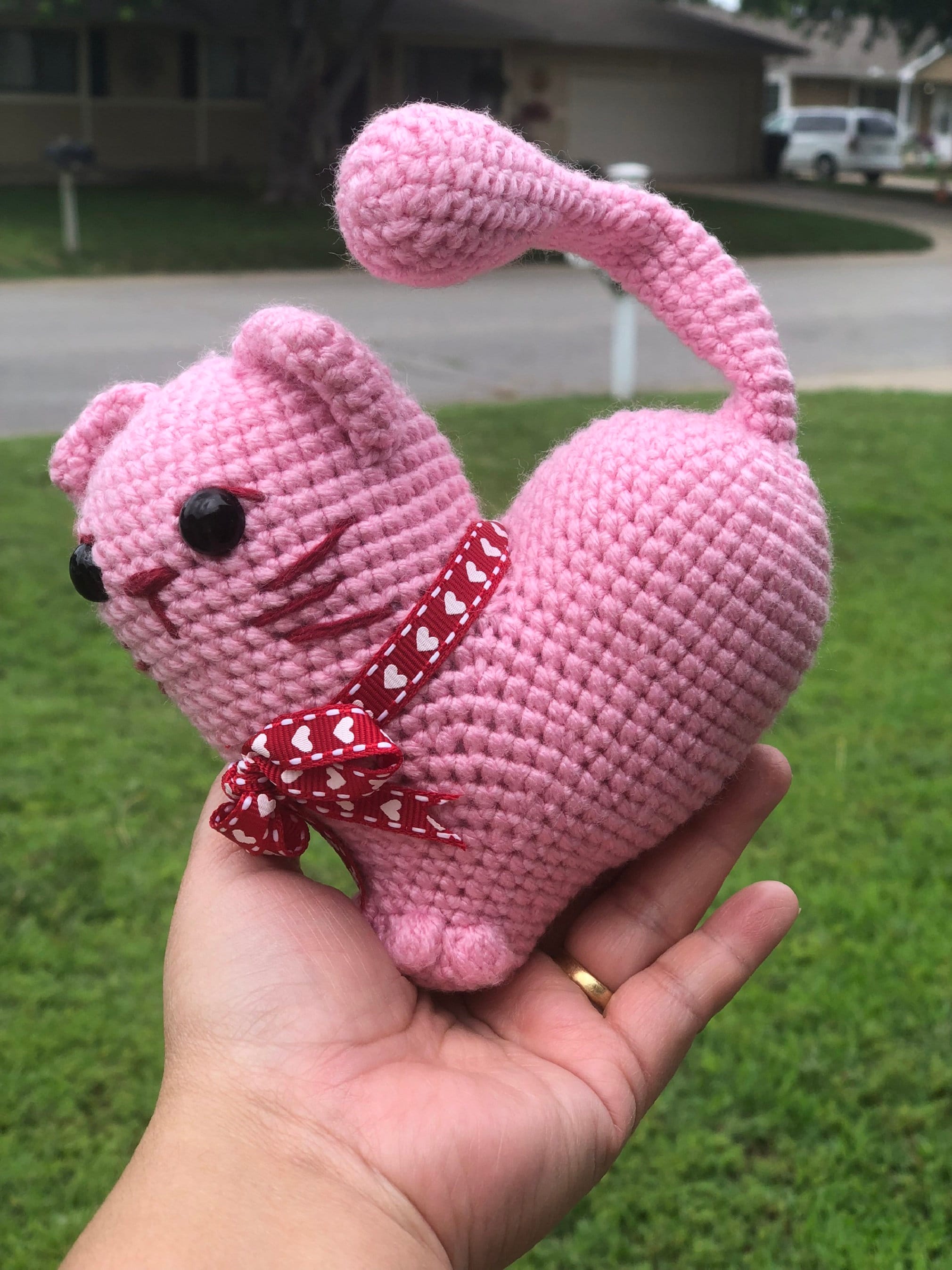 Heart Shaped Cat Crochet Cat Cat amigurumi Cat Toy Crochet | Etsy