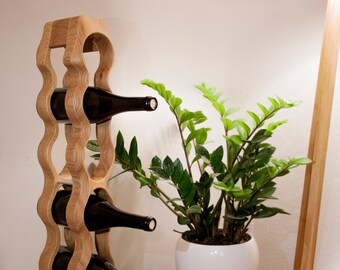 Botellero hecho a mano / Regalo perfecto para ella o para él / Regalo de aniversario o cumpleaños / OMO