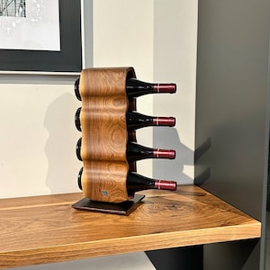 Wooden Wine Rack from Wood Decor Perfect Anniversary Gift and Wedding Gift Home Decor