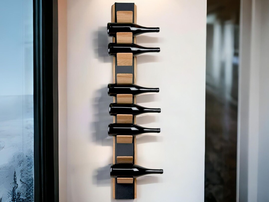 Visual Reference: Minimalist Wine Rack And Bottle Holder Handmade Furniture For Home