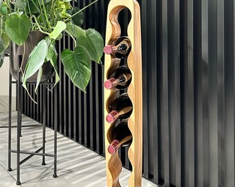 Wine Rack Wine Bottle Holder Handmade Furniture and Decor Anniversary Gift