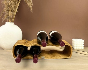 Handmade Wine Holder - Unique Home Decor for Wine Lovers