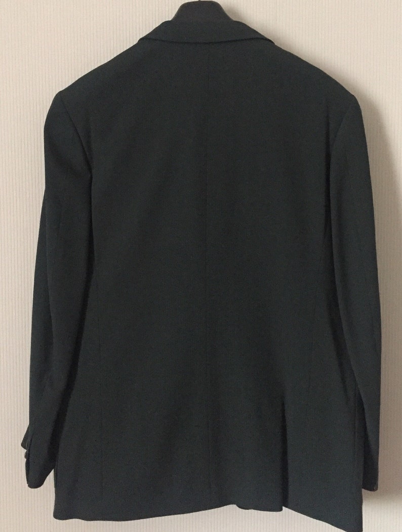 Vintage Y/'s for men suit jacket and pantsdark green colourRef SU002