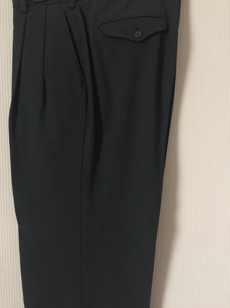 Vintage Y/'s for men suit jacket and pantsdark green colourRef SU002