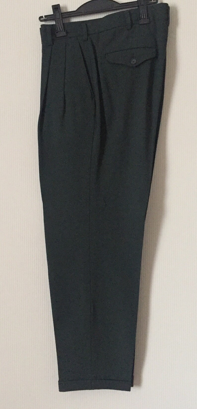 Vintage Y/'s for men suit jacket and pantsdark green colourRef SU002