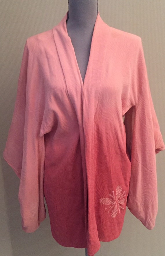 Vintage silk kimono/tie and dye kimono/kimono for